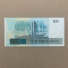 Brazil 100 Cruzados Banknote 1986-88 Cu Brazilian Currency Rio Paper Money