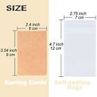 Earring Display Cards With 100 Pcs Earring Holder Cards 200 Pcs Earring Backs   