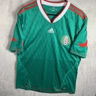Adidas Mexico National Team 2010 Home Futbol Jersey Adult Large Green Red Mens