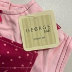 George Kids Baby Girl Pink Polka Dot Shortall 2-piece Set     Size 24 Months     Nwt