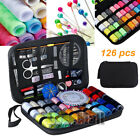 126pc Home Travel Sewing Kit Thread Threader Needle Tape Measure Scissor Thimble