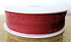 Vtg Velvet Millinery Rayon Ribbon France 1 5  X 10 M Nos Spool Rose Can Dy Htf