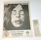 Lynyrd Skynyrd Vintage Album  Ad Advert   Review 1974 Second Helping 2pc Lot