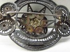 Vintage Mexico Sterling Silver Spun Metal Design Flower Brooch 1 5 X 2 5   491
