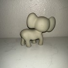 Vintage Rubber Squeaker Toy Baby Elephant Pink Ears Soft