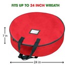  Christmas Wreath Storage Bag With Handles  constructed Of Durable 600d 24  Red