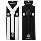 Elastic Suspenders For Men   Women Adjustable Y-back Heavy Duty Clip On