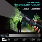 Ultrafire E5 1350 Lumens Usb-c Rechargeable Tactical Flashlight With Holster
