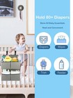 Hanging Diaper Organizer For Crib playpen bassinet playard     Hold 80  Diapers   