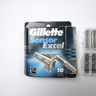Gillette Sensor Excel Razor Blades 10 Pack Refill Cartridges Made Germany 2000