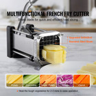French Fry Cutter Stainless Steel Potato Vegetable Slicer Chopper 1 2  Blade