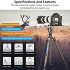 69 7  Carbon Fiber Camera Tripod Monopod W central Column  40mm Ball Head