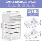 Utility Cart With 4 Drawers  Craft Cart  Storage Cart  Rolling Cart With Drawers