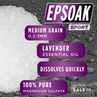 Epsoak Sport Lavender Epsom Salt For Athletes - 5 Lbs  Soothing Therapeutic Soa