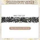 Braided Lace Trim  10 Yards 0 6 Inch Wide Sewing Edging Trim  Black