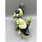 Vtg Ceramic Gold Finch Yellow Bird Figurine Two Birds Branch Flower 5  X 3 5 