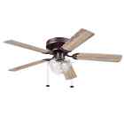 Better Homes   Gardens Wyndham 52  Bronze Ceiling Fan With Light