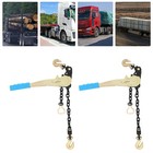 Ratcheting Chain Load Binder Heavy Duty Tie Down Ratchet Load Binder 2x 2500lbs