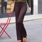 Betabrand Size Small Brown Faux Suede Classic Bootcut Dress Pant Yoga Pants