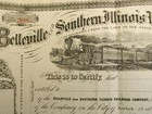 Antique Vintage Ephemera 1800s Belleville   Southern Illinois Railroad Co Stock 