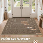 Dirt Trapper Door Mat 20x32 Non-slip Washable Indoor Entrance Rug Beige