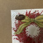 Caspari Berries And Bows Ivory Cocktail Napkins Christmas 20pk 3ply Paper New