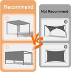 90   Gray Sun Shade Cloth For Garden  Breathable Sunshade Fabric With Grommets