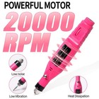 Electric Drill Nail File Acrylic Art File Manicure Pedicure Portable Machine Kit