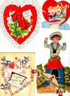 Vintage Valentine s Day Cards Paper Collectibles Euphemera  Lot Of 27