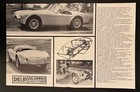 Rare Original 1963 Shelby Cobra  First Sales Brochure     Not A Reprint 