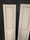 Mid America Raised Panel Vinyl Shutters 12in X 55in   1 Pair  Clay