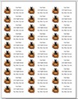 150 Fall Pumpkins Black Cat Halloween Return Address Labels Personalized