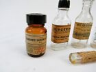 Vintage Medicine Pharmacy Bottles Labeled Lot Of 5 With Rare Candy Pill Bottle
