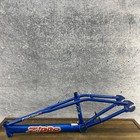 Haro Zippo Bmx Frame Twin Top Tube Blue Old School Bmx Freestyle Og 1990s 14 Mm
