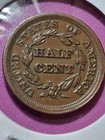 1853-p Braided Half Cent  Ms  Bu  Bn  High Rated 