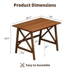 Modern Solid Wood Desk - 36  Simple Computer Table For Home Office Study Writ   