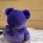 Ty Beanie Buddies Employee Bear Purple Plush 2000 Mpn 1955