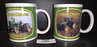 2 John Deere Tractor Ceramic Coffee Mugs Houston Harvest