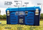 Coolbox Entertainment Cooler - Bluetooth Speakers  Wheels  Led Clock