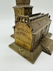 Antique Enterprise Cast Iron Independence Hall Still Penny Bank 1875 America
