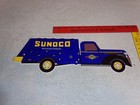 Vintage Sunoco Petroleum Service Station Truck 16  Metal Gasoline     sun Oil Sign