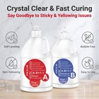 1 Gallon Total Epoxy Resin Kit With Resin Cleaner 1 1 Volume Ratio Crystal Clear