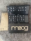 Moog Mother 32 And Dfam Set With 2 Tier Rack Boxes  Manuals Power Supplies