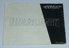 Metal Gear - Nes Nintendo  Instruction Manual  Booklet Only