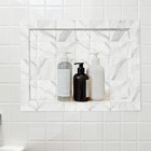 12x20 Inch Ready Tile Shower Niche Modern Square Corners Easy Install For Bath
