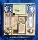 Rare Htf Vtg Langlois Cara Nome Train Case W bottles Box Compact Mascara Powder