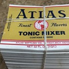 Wholesale Lot 1000 Vintage 1qt Tonic Mixer Soda Labels Atlas Bottling Co   Jd