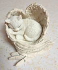 Hamilton Love Never Fur-gets White Cat Blake Jensen Angel Heaven Figurine Repair