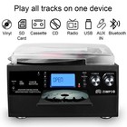 Vintage Record Player Turntable Bluetooth Cd Cassette Usb Sd Radio Stereo System