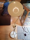 Vtg Floor Lamp Hospital Swivel Shade Industrial Night Light Mcm Medical Antique